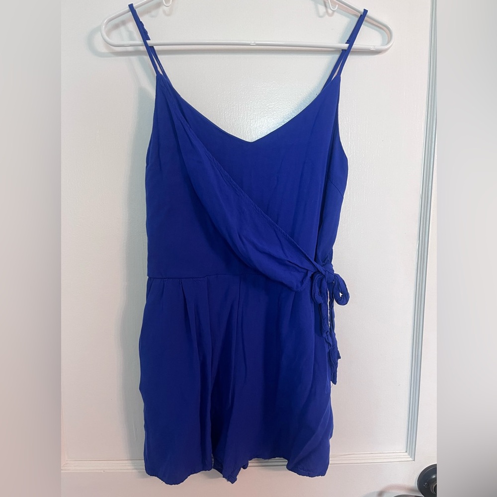 One Clothing Royal Blue One Piece Romper with pockets
